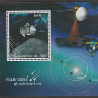 Mali 2018 Asteroids and Meteorites perf m/sheet containing one value unmounted mint