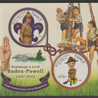 Mali 2016 Baden Powell - Scouts perf sheet containing two circular values unmounted mint