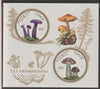 Mali 2016 Fungi perf sheet containing two circular values unmounted mint