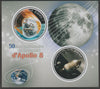 Mali 2018 Apollo 8 - 50th Anniversary perf sheet containing two circular values unmounted mint