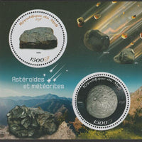 Mali 2018 Asteroids and Meteorites perf sheet containing two circular values unmounted mint