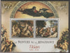 Ivory Coast 2017 Renaissance Painters - Titian perf sheet containing two values unmounted mint
