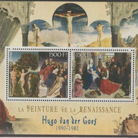 Ivory Coast 2017 Renaissance Painters - Hugo van der Goes perf sheet containing two values unmounted mint