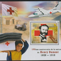 Ivory Coast 2018 Henry Dunant & Red Cross perf m/sheet #1 containing one value unmounted mint