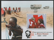 Ivory Coast 2018 Henry Dunant & Red Cross perf m/sheet #2 containing one value unmounted mint