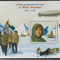 Ivory Coast 2018 Roald Amundsen 90th Death Anniversary perf m/sheet #1 containing one value unmounted mint