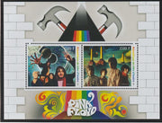 Ivory Coast 2018 Pink Floyd perf sheet containing two values unmounted mint