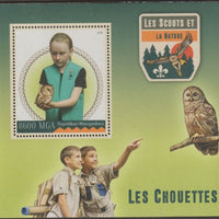 Madagascar 2016 Scouts & Owls perf m/sheet containing one value unmounted mint