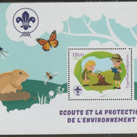 Madagascar 2018 Scouts and Environment Protection #2 perf m/sheet containing one value unmounted mint