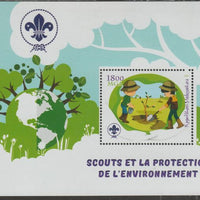 Madagascar 2018 Scouts and Environment Protection #3 perf m/sheet containing one value unmounted mint