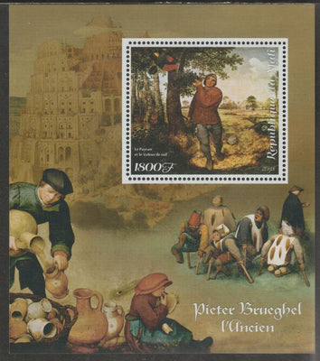 Mali 2018 Pieter Bruegel perf m/sheet containing one value unmounted mint