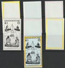 Davaar 1982 75th Anniversary of Scouting imperf souvenir sheet (£1 value) - the set of 7 imperf progressive proofs comprising the 4 individual colours, 2, 3 & all 4 colour composites unmounted mint