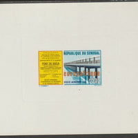 Senegal 1969 EuropAfrique 100f epreuve de luxe sheet on sunken card in issued colours, as SG 412 unmounted mint