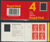 Great Britain 1988 Laminated Window cover with 4 x 19p 1st class stamps with cyl B10