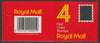 Great Britain 1987 Laminated Window cover with 4 x 18p 1st class stamps with cyl B10