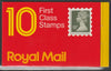 Great Britain 1987 Laminated Window cover with 10 x 18p 1st class stamps with cyl B9