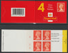 Great Britain - Laminated cover with 4 x 1st class stamps with cyl W1-W2-W2