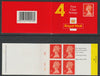 Great Britain - Laminated cover with 4 x 1st class stamps with cyl W3-W4-W3