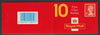 Great Britain - Laminated cover with 10 x 1st class stamps with cyl B5