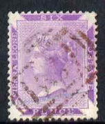 Sierra Leone 1885-96 QV 6d dull violet a fine used example with virtually without watermark (just the curved edge of C is visible) SG 35var