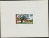 Wallis & Futuna 1977 Royal Palace 120f (from Buildings & Monuments set) imperf die proof in issued colours on glossy sunken card, as SG 275