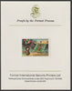 Lesotho 1980 Moscow Olympic Games 25s Opening Ceremony imperf proof mounted on Format International proof card (as SG 396)