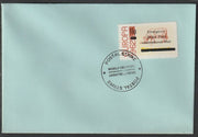 Stroma 1971 British Postal Strike cover bearing 1962 Europa 6d Cow surcharged 15p and tied with World Delivery Postal Strike cancellation