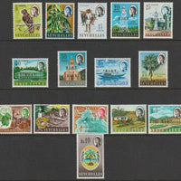 British Indian Ocean Territory 1968 Seychelles set of 15 overprinted BIOT  unmounted mint SG1-15