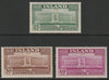 Iceland 1938 20th Anniv of Independence perf set of 3 mounted mint SG234-36