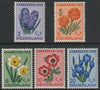 Netherlands 1953 Cultural & Social Relief Fund perf set of 5 lightly mounted mint SG764-68