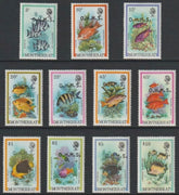 Montserrat 1981 Fish - Officials the set of 11 values opt's OHMS unmounted mint SG O42-O52