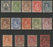Turks & Caicos Islands 1922 KG5 Postage complete set of 14 fine mounted mint SG 162-75