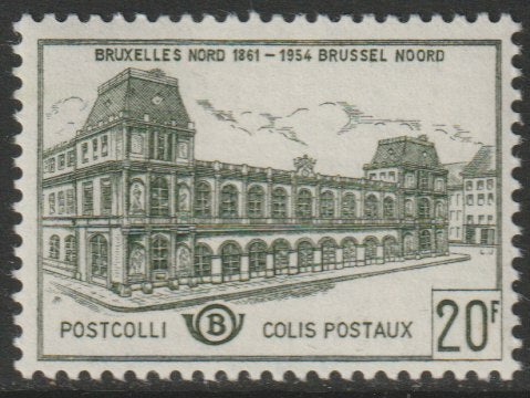 Belgium 1959 Railway Parcels 20f olive unmounted mint SG P1695