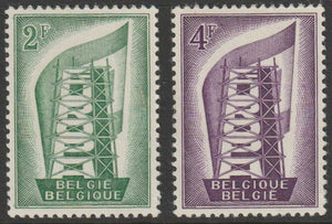 Belgium 1956 Europa perf set of 2  unmounted mint SG 1582-83