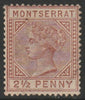 Montserrat 1884 Crown CA 2.5d red-brown with very light cancel SG9