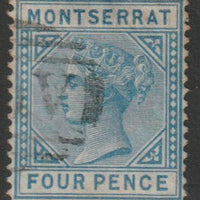 Montserrat 1880 Crown CC 4d blue good used SG5