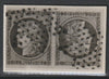France 1849 Ceres 10c tete-beche pair 'used' stamp-size Photographic print from Sperati's own negative (ex BPA)