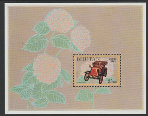 Bhutan 1984 Cars - 1901 Renault perf souvenir sheet unmounted mint  SG MS548a