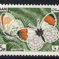 Lebanon 1965 Orange-tip Butterfly 85p fine commercial used SG878