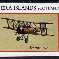 Bernera 1982 Aircraft #12 (Sopwith Pup) imperf souvenir sheet (£1 value) unmounted mint