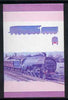 St Vincent - Bequia 1984 Locomotives #1 (Leaders of the World) $1.50 (Experimental Loco) imperf se-tenant progressive proof pair in magenta & blue only unmounted mint