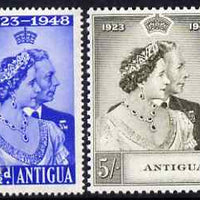 Antigua 1949 KG6 Royal Silver Wedding set of 2 unmounted mint SG 112-3