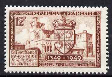 France 1949 600th Anniversary of cession of Dauphiny to King of France 12f unmounted mint, SG 1065