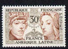 France 1956 France-Latin American Friendship 30f unmounted mint, SG 1285