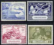 Swaziland 1949 KG6 75th Anniversary of Universal Postal Union set of 4 mounted mint, SG 48-51