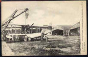 Postcard - Bizerte unused black & white card inscribed 'Aviation maritime - La mise au point d'un hydravion avant le vol'