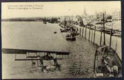 Photograph - Seaplane black & white photograph inscribed 'Les hydro-aeroplanes a Tamise Water-vliegtuigen te Temsche'