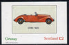 Grunay 1982 Early Cars (Cord 1935) imperf deluxe sheet (£2 value) unmounted mint