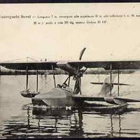 Postcard - Borel unused black & white card inscribed 'L'aeroyacht Borel'