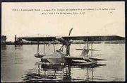 Postcard - Borel unused black & white card inscribed 'L'aeroyacht Borel'